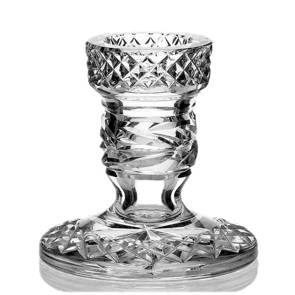 1 Waterford Crystal Glandore Single Light Candlestick Holder 3845416 Ireland EUC - Picture 1 of 4